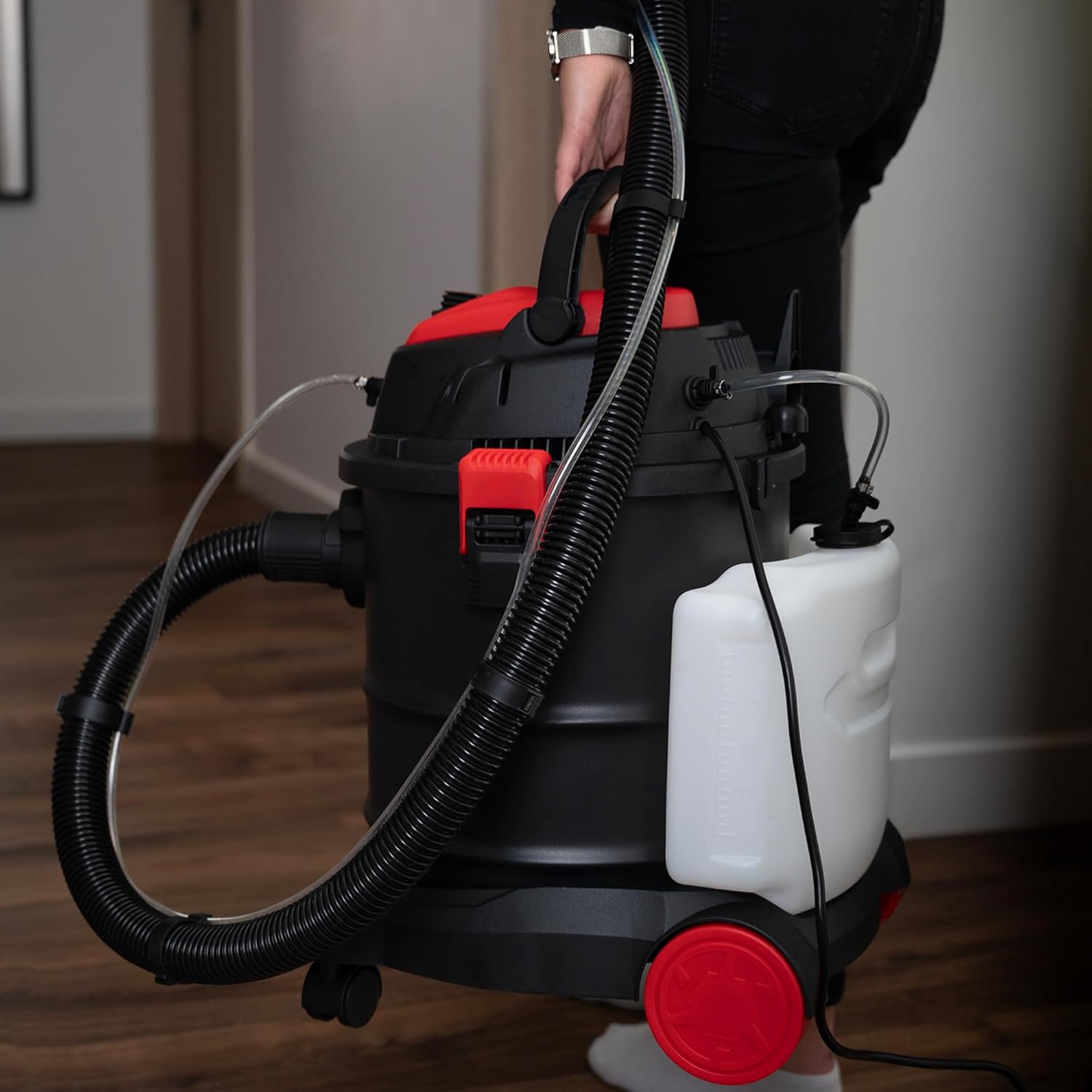 LEHMANN Waschsauger Ultrawash 4 in 1 | Staubsauger für Teppiche und Polstermöbel | Beutelloser Staubsauger mit 20-Liter-Behälter | inkl. umfangreichem Zubehör
