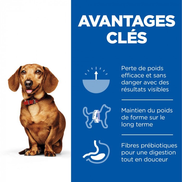 HILL'S Science Plan Perfect Weight Small & Mini Adult au Poulet - Croquettes pour chien