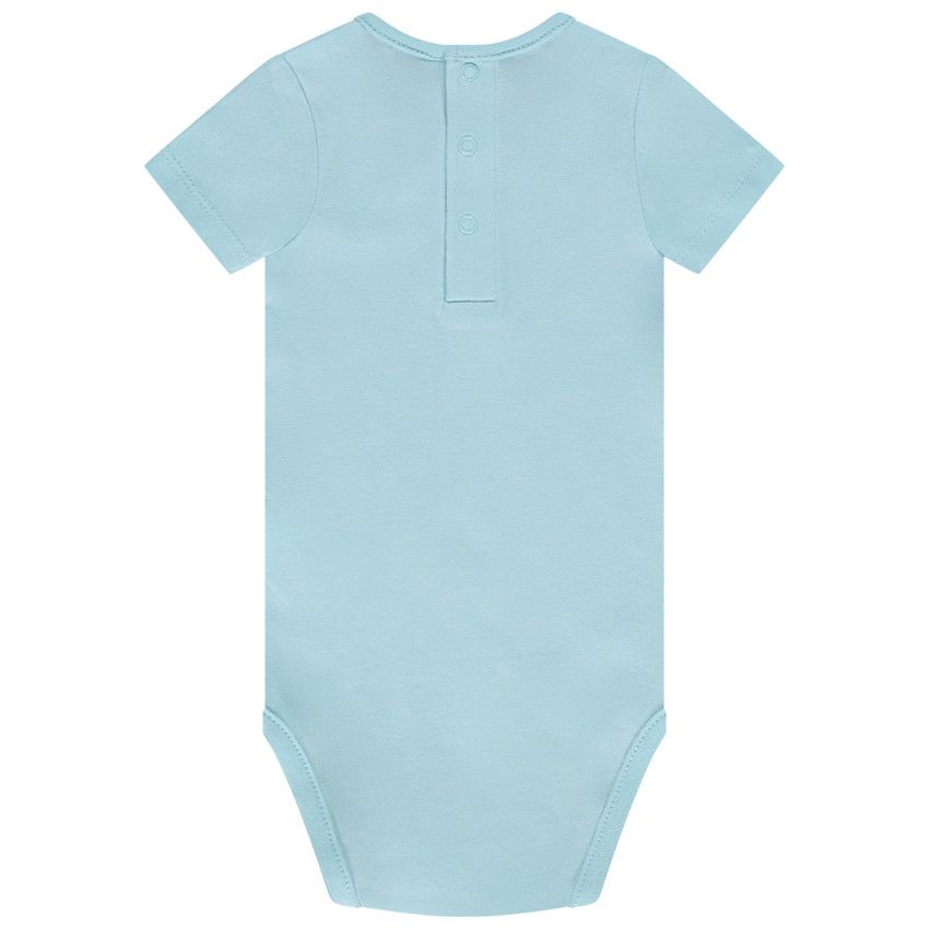 Lot de 3 bodys manches courtes unis pour bébé garçon - Vert