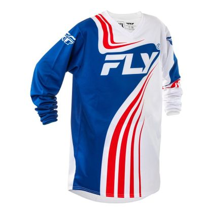 Maillot cross Fly F-16 - ENFANT - Bleu / Bleu