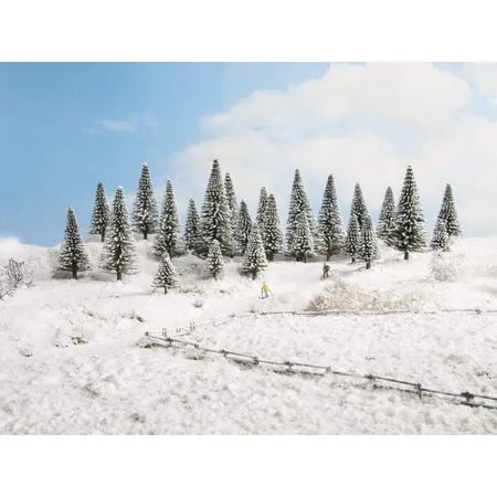 NOCH 32828 - Schneetannen, 25 Stück
