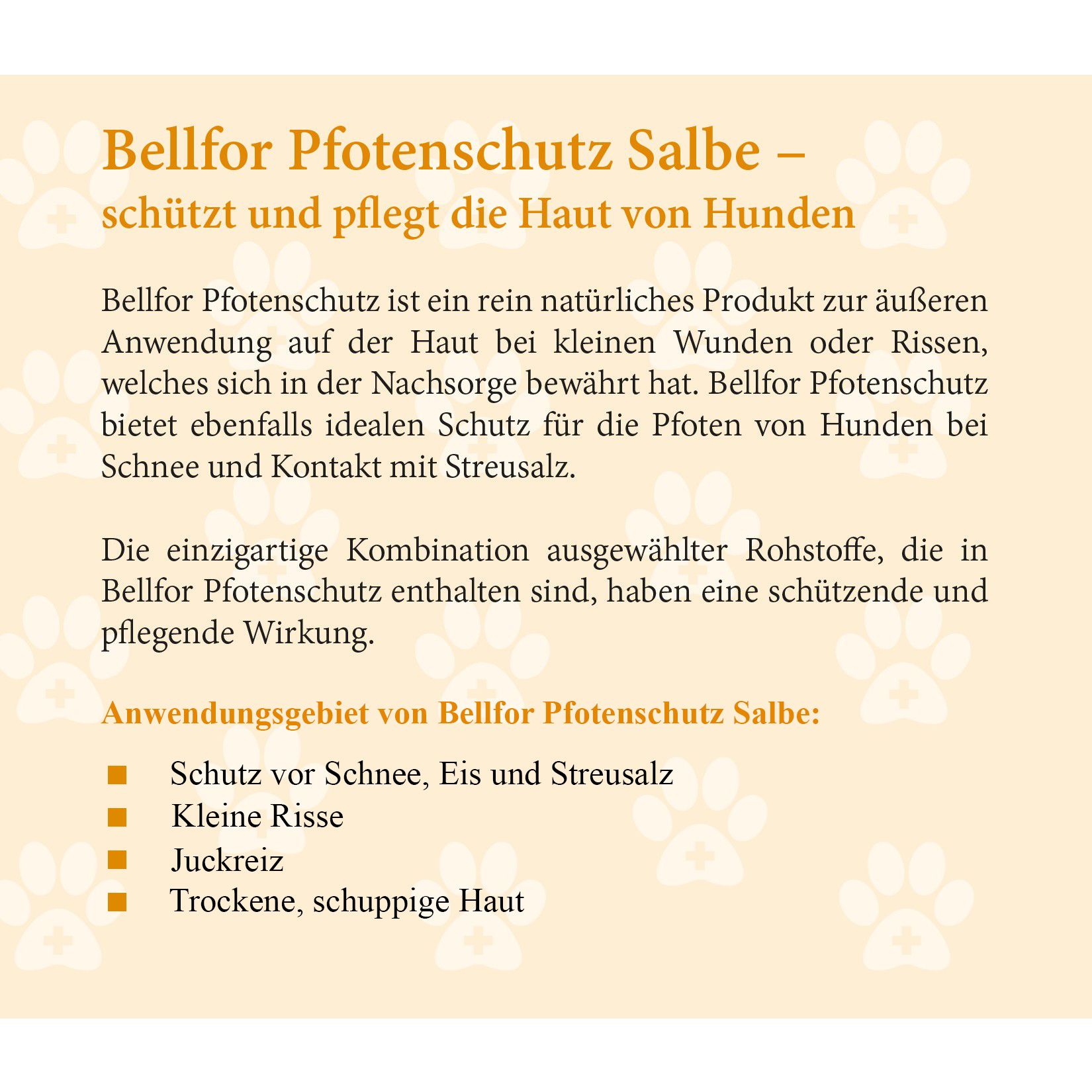 Bellfor Pfotenschutz Salbe natürlich für Hunde