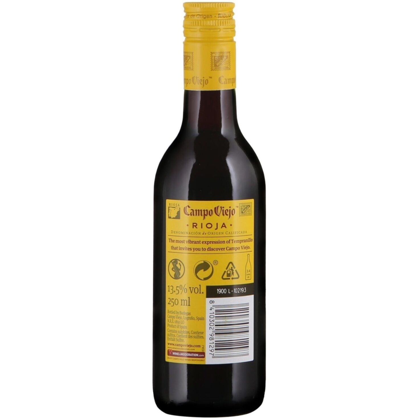 Rioja DOCa Tempranillo Campo Viejo -25cl