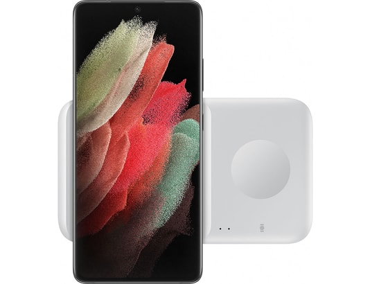 SAMSUNG - Chargeur induction Pad Induction plat Blanc DUO Watch