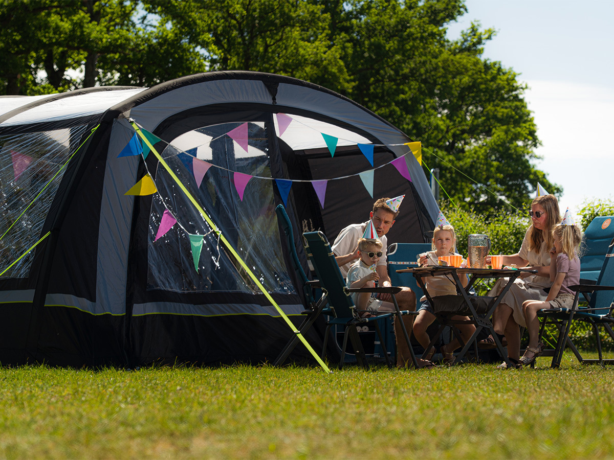 Obelink Hudson 6 Poly Easy Air CoolDark tunneltent