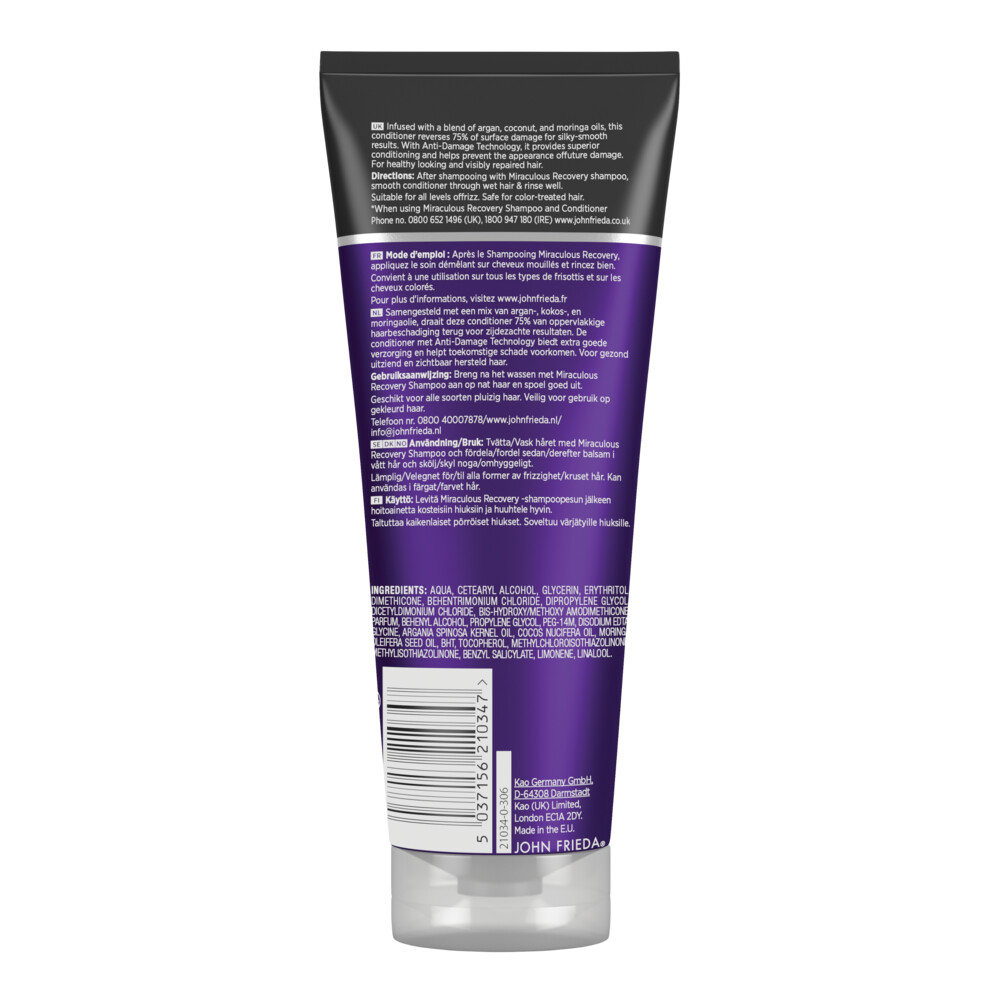 John Frieda Frizz Ease Miraculous Recovery Conditioner250 ml
