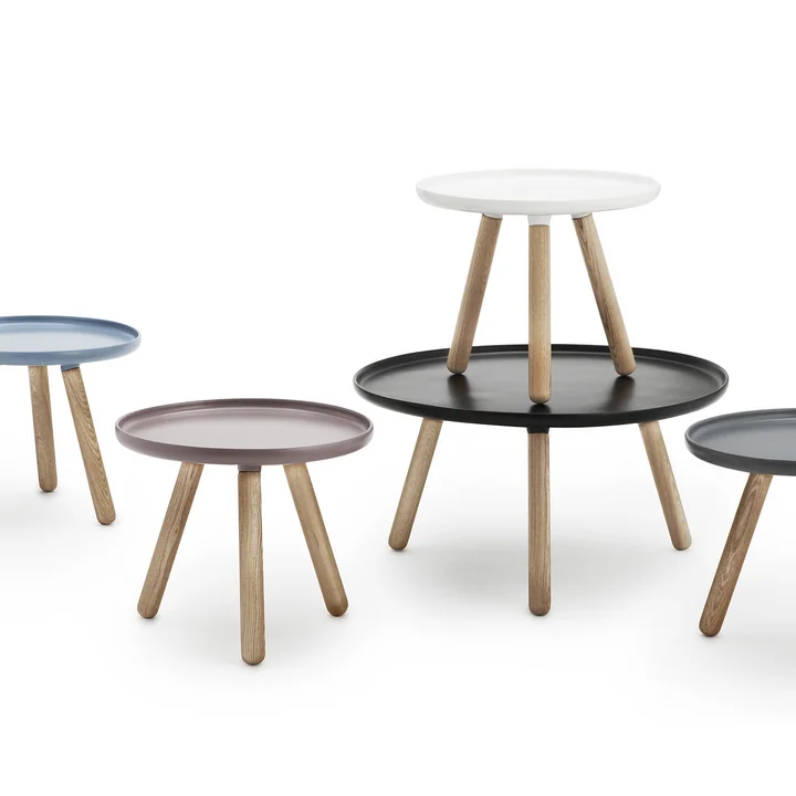 Normann Copenhagen - Tablo Ø 78 cm, weiss / natur