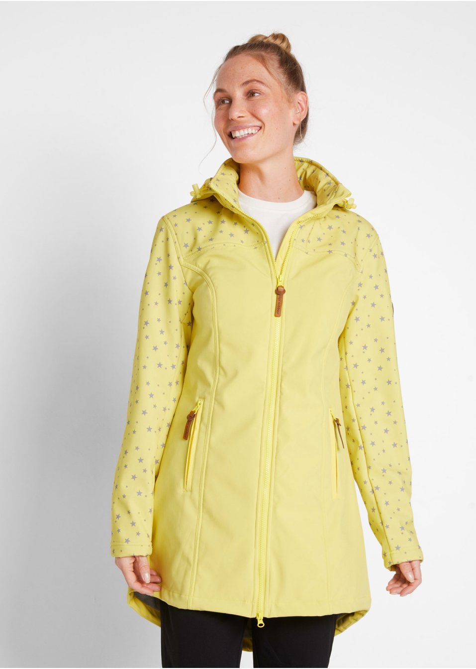 Parka softshell fonctionnelle avec polaire peluche