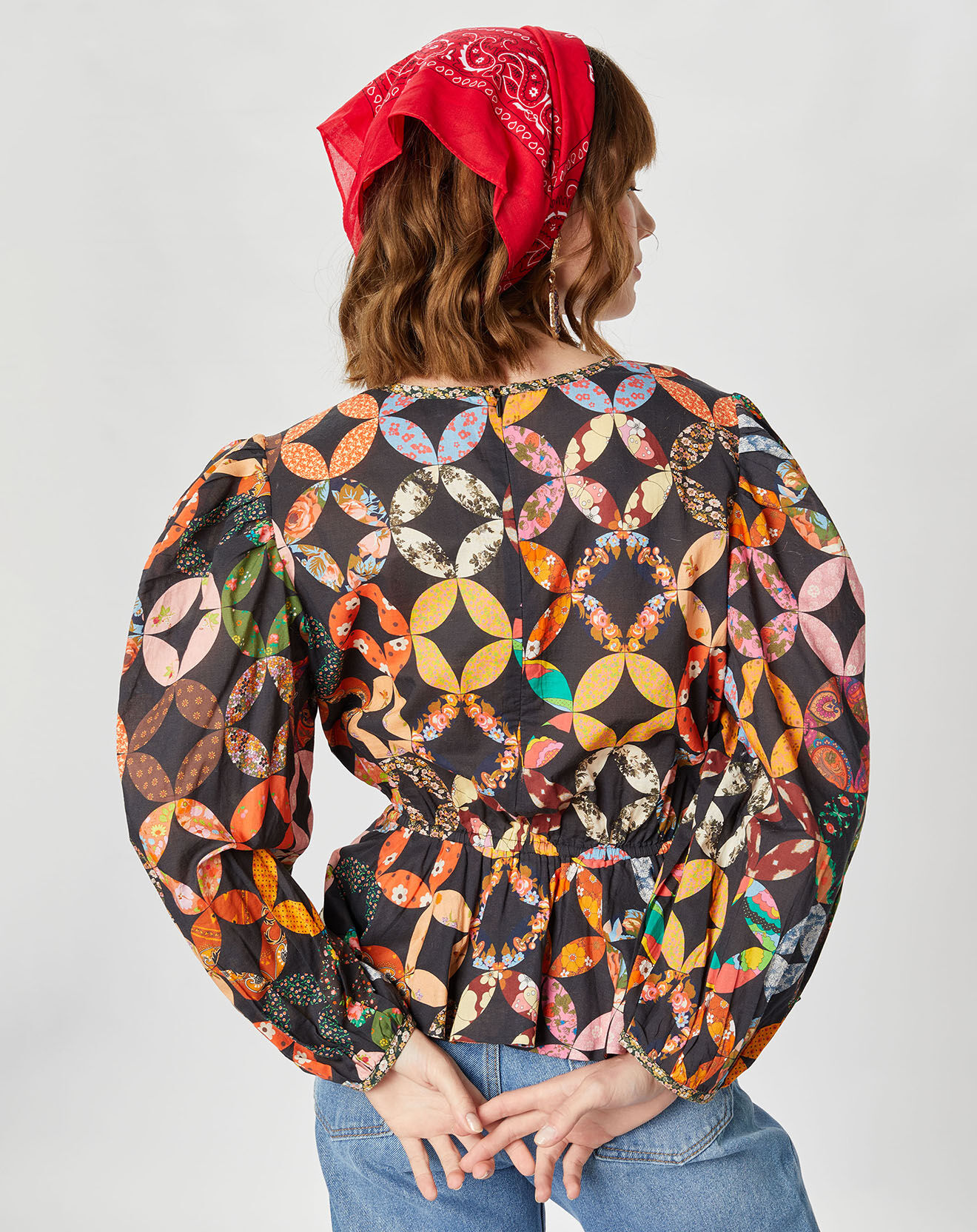 Manoush Blouse Patchwork 70 noire