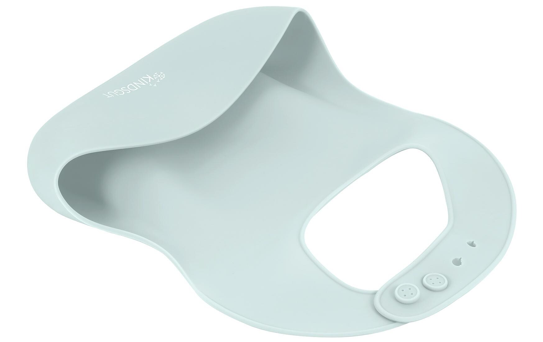 Lätzchen Silikon Aquamarin 25 x 23 cmSilikon-Lätzchen mit Auffangschale