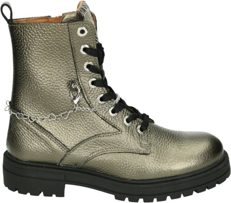Develab Metallic Meisjes Mid Schoenen