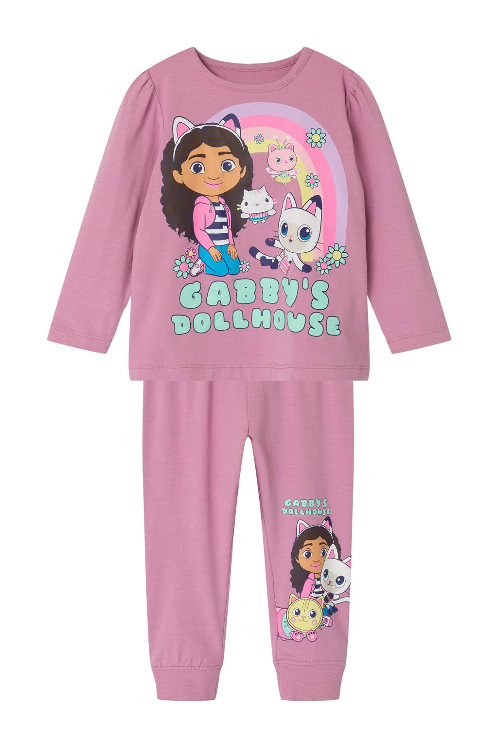 NAME IT pyjama NMFSABA Gabby Cats roze