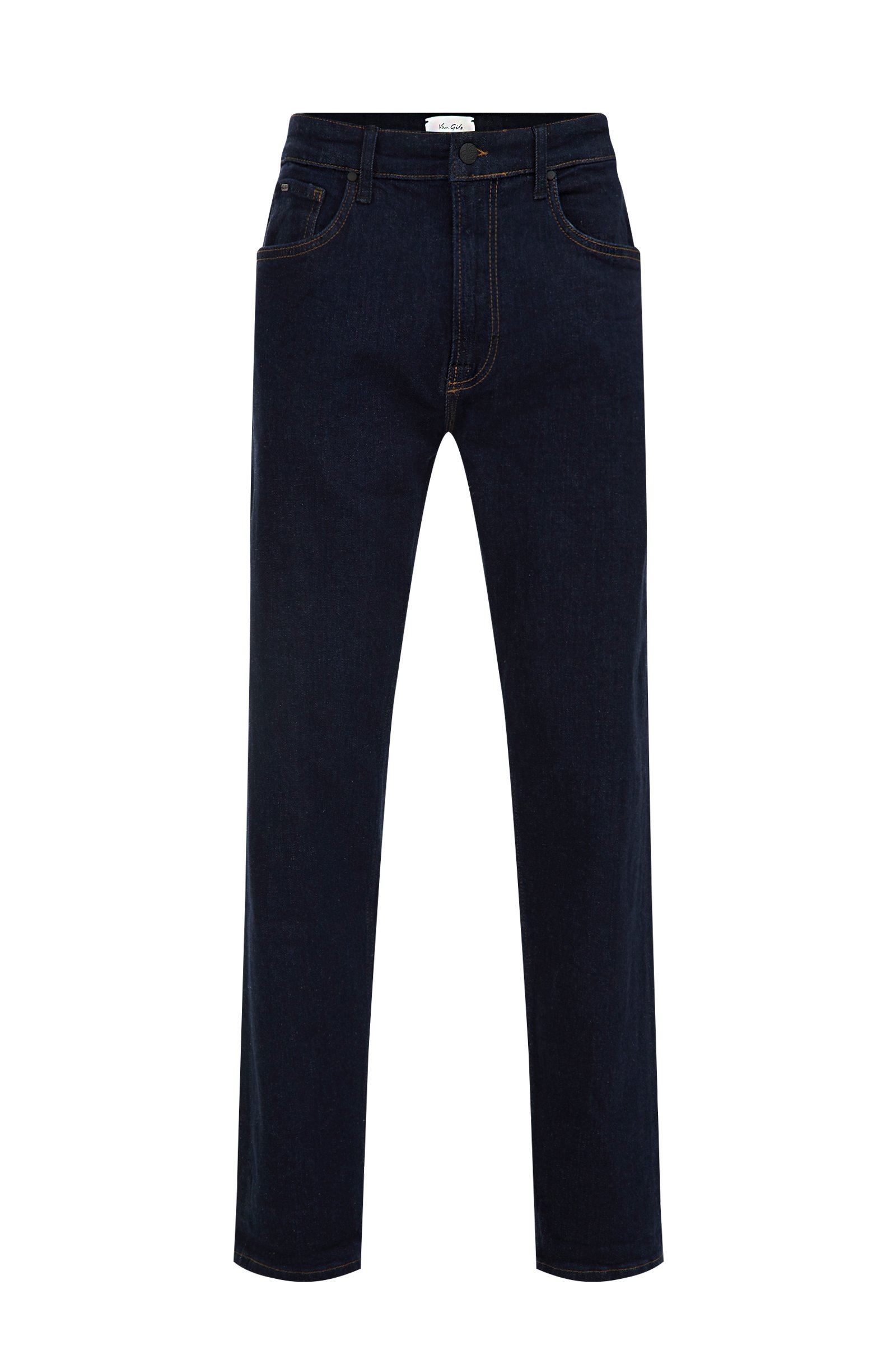 tapered fit selvedge jeans Van Gils Donkerblauw