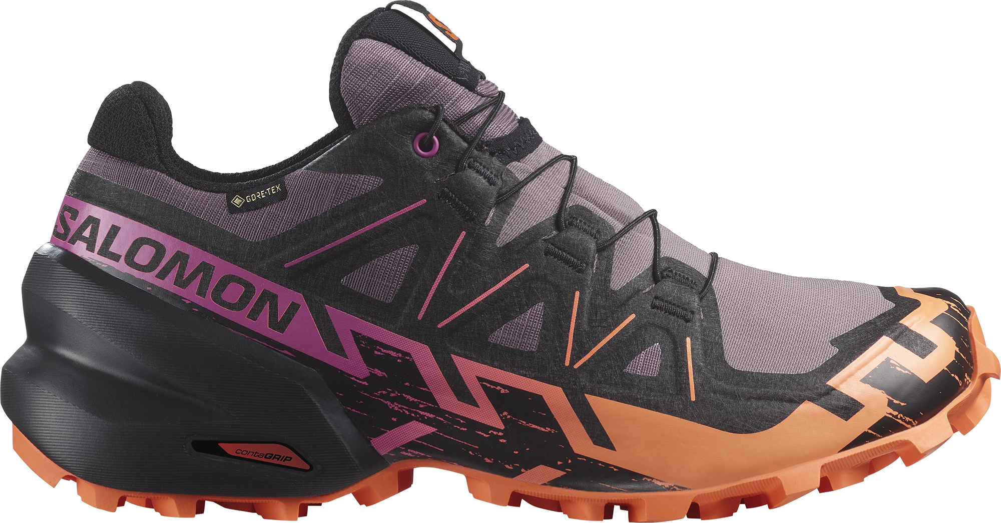 Speedcross 6 GTX Dame Moonscape/Black/Bird Of Paradise