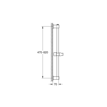 Grohe Universele Glijstang Vitalio 600 mm