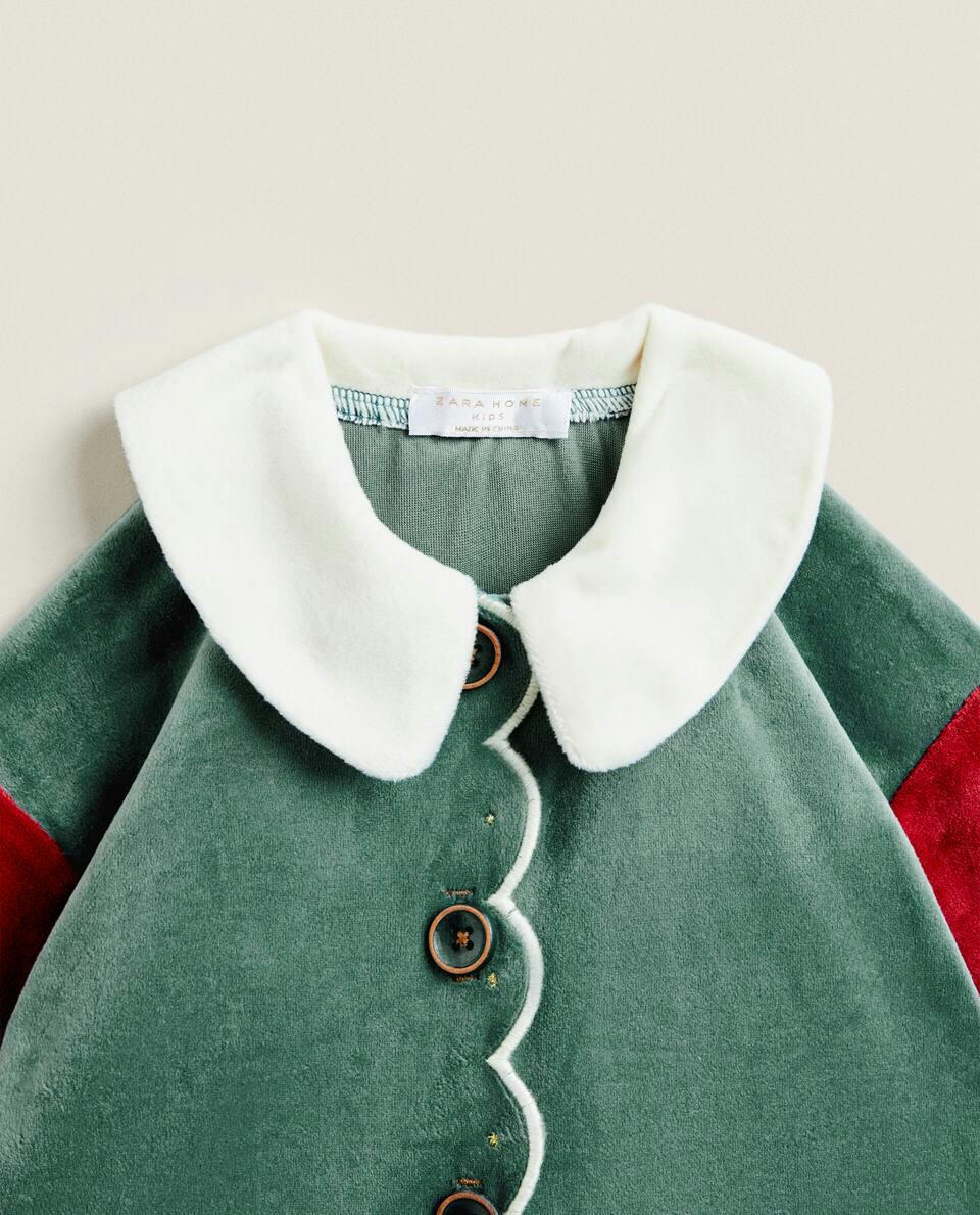 PIJAMAS INFANTIS DE ELFO DE NATAL