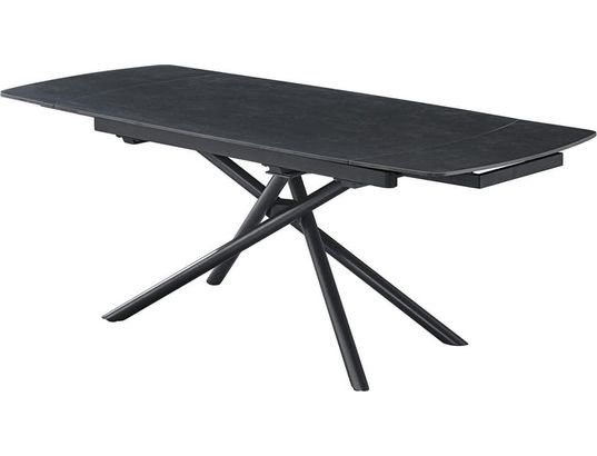 CONCEPT1 - Table Olivia 140/200 x 90 x 75 cm gris anthracite