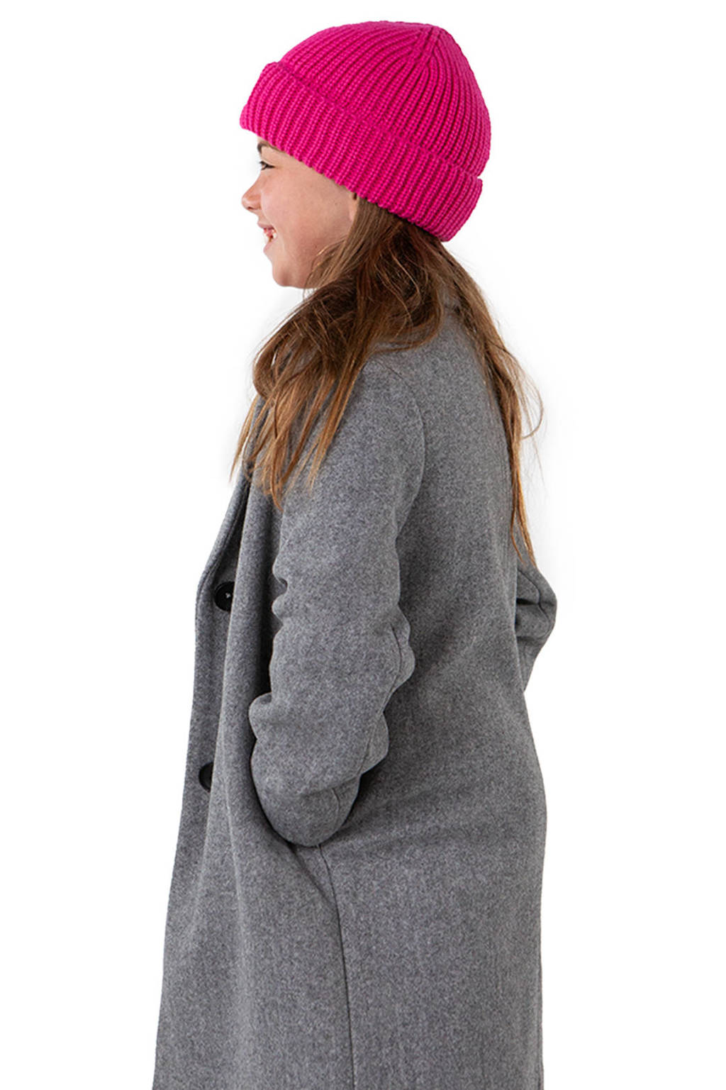 Barts Gebreide muts roze