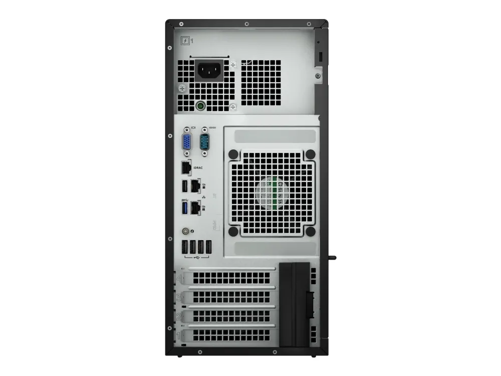 Dell PowerEdge T150 - Server - MT envejs - 1 x Xeon E-2334 / op til 4.8 GHz - RAM 16 GB - HDD 2 TB - Matrox G200 - Gigabit Ethernet - intet OS - skærm: ingen - sort - BTP - med 3 års Basic Onsite