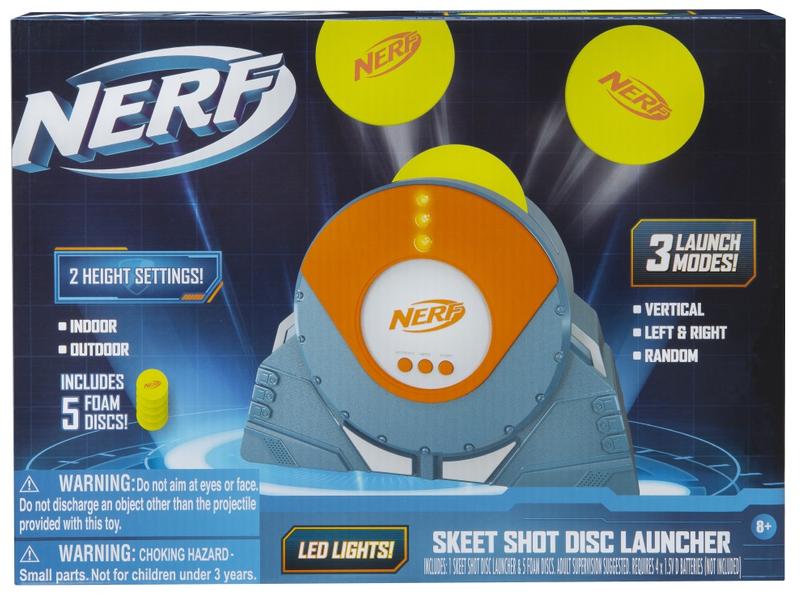 Jazwares Zielscheibe Skeet Shot Disc Launcher Wurfmaschine für den Innen- oder Aussenbereich