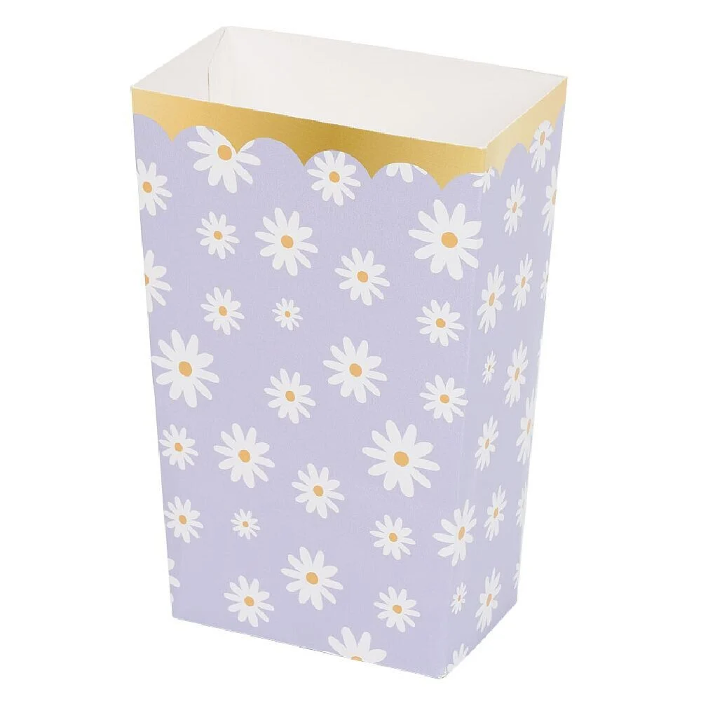 Boîte à bonbons motif fleur thème fée x4