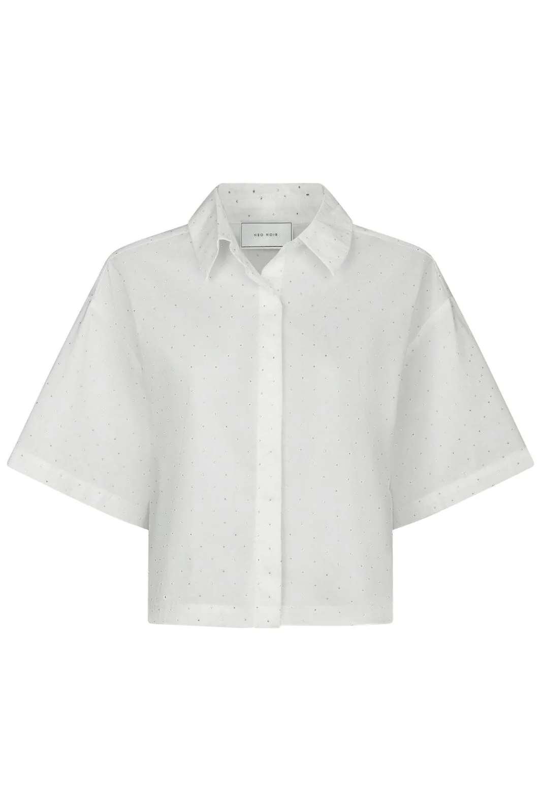 Neo Noir Jasie Poplin Stone Shirt 165711
