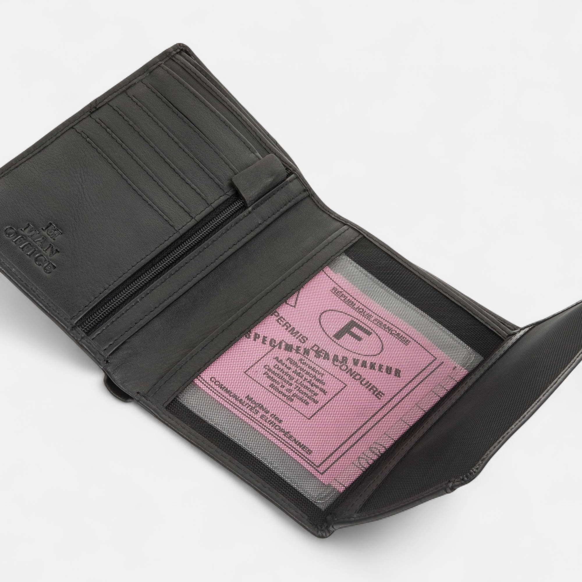 Petite maroquinerie en cuir noir