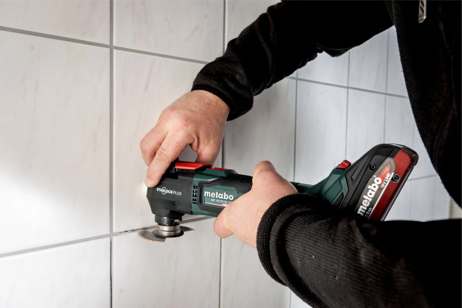 Metabo MT 18 LTX BL QSL 18V Li-ion accu multitool body in MetaBox - koolborstelloos - snelwissel