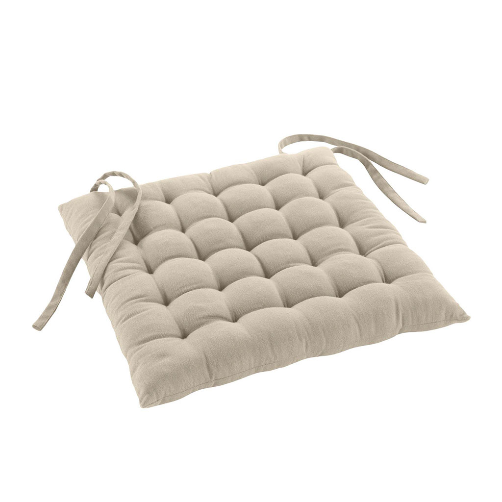 Galette de chaise TWILLY polycoton lin 38x38cm