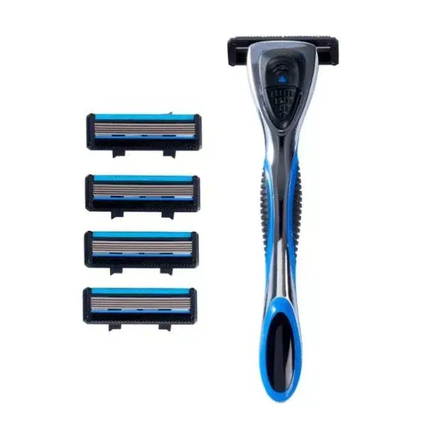 Aparelho de Barbear de Precisão Vitry Men Care com 5 Lâminas + 4 Refis