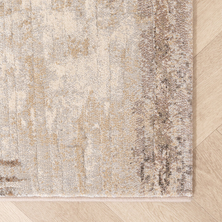 Abstract vloerkleed - Xavier Scratch Taupe/Grijs