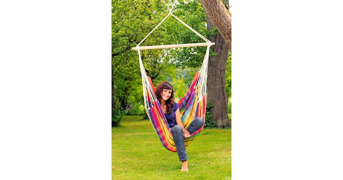 AmazonasBrasil Rainbow hangstoel  (Blauw)