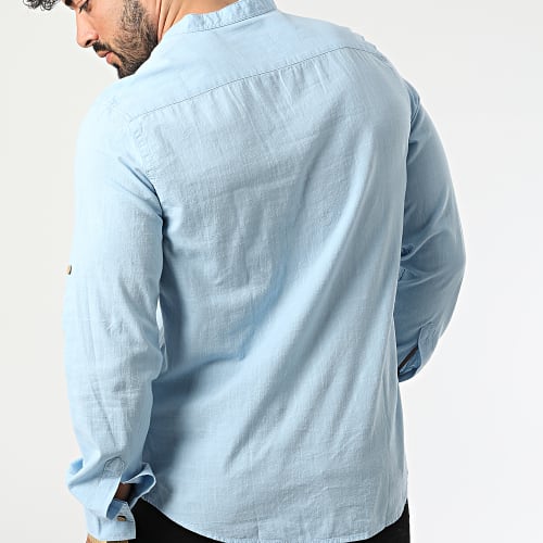 Chemise A Manches Longues JCH-806 Bleu Clair