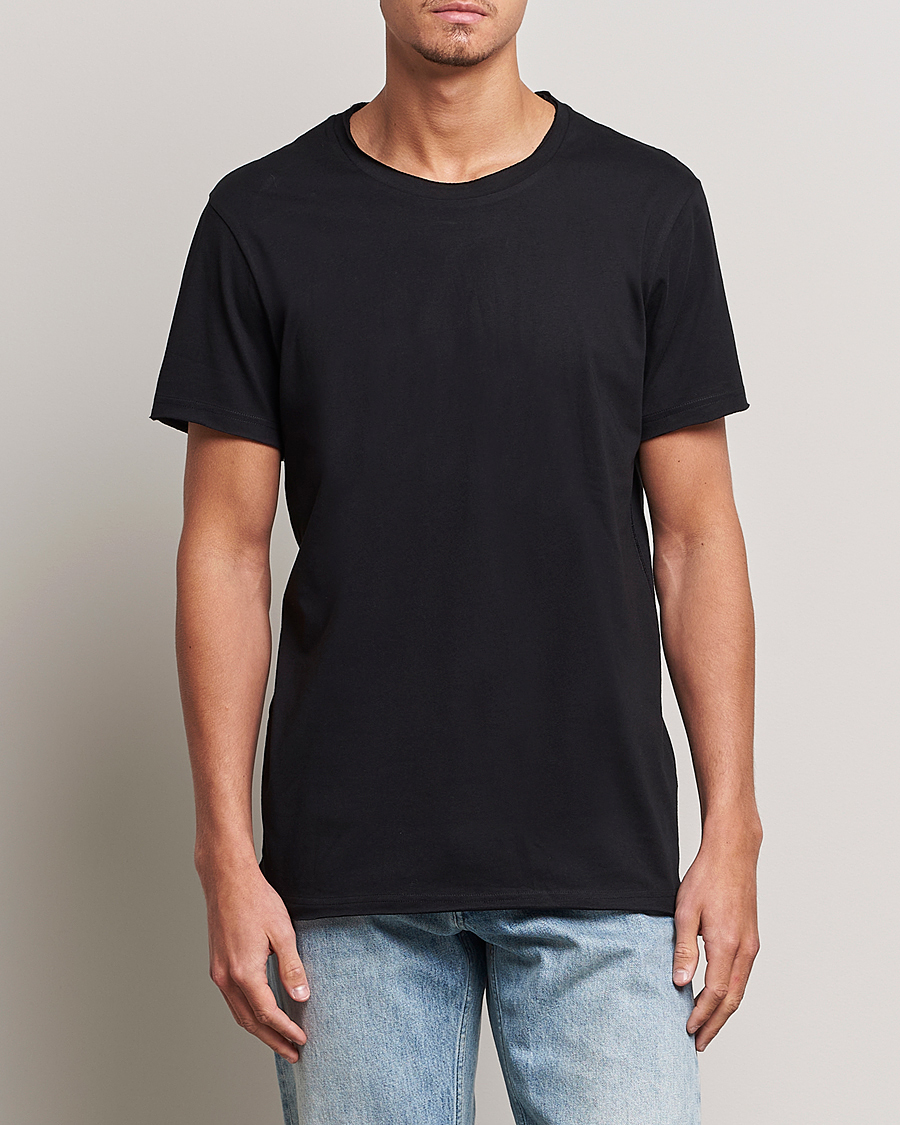Bread & Boxers 3-pack Crew Neck Relaxed Black