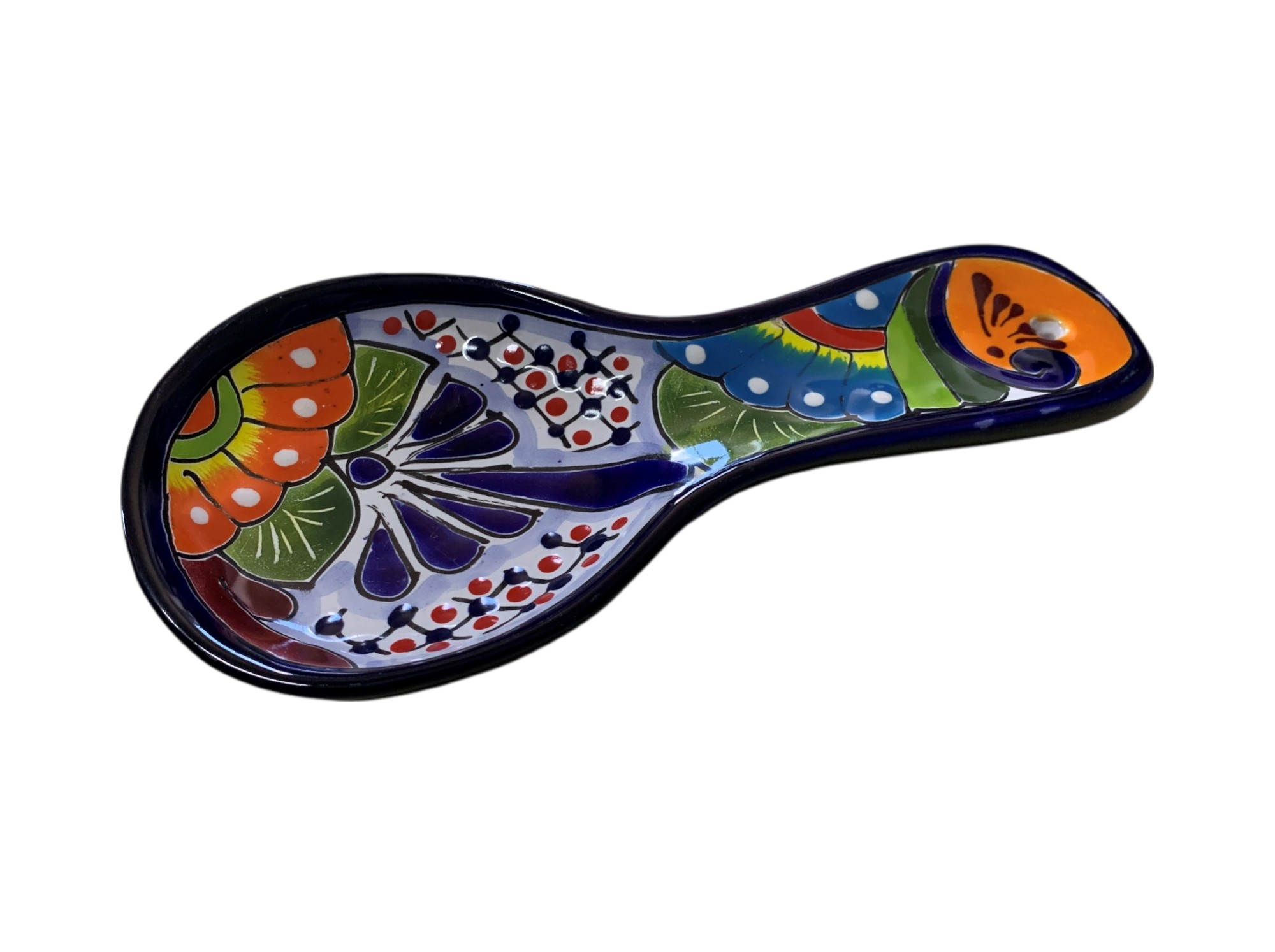 Keramik-Löffelablage 'Fächer', multicolor, B 25 cm, L 12 cm, L 3 cm zu 12,80