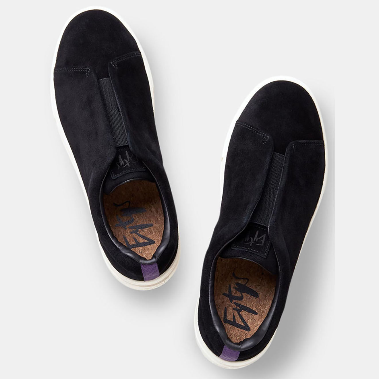 Eytys Baskets en Velours de Cuir Doja So Suede noires