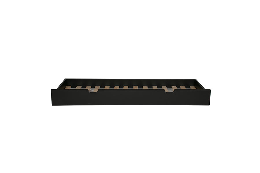 Grimstad sengeskuff Sortmalt furu Stor med bunn. 75x190 cm.