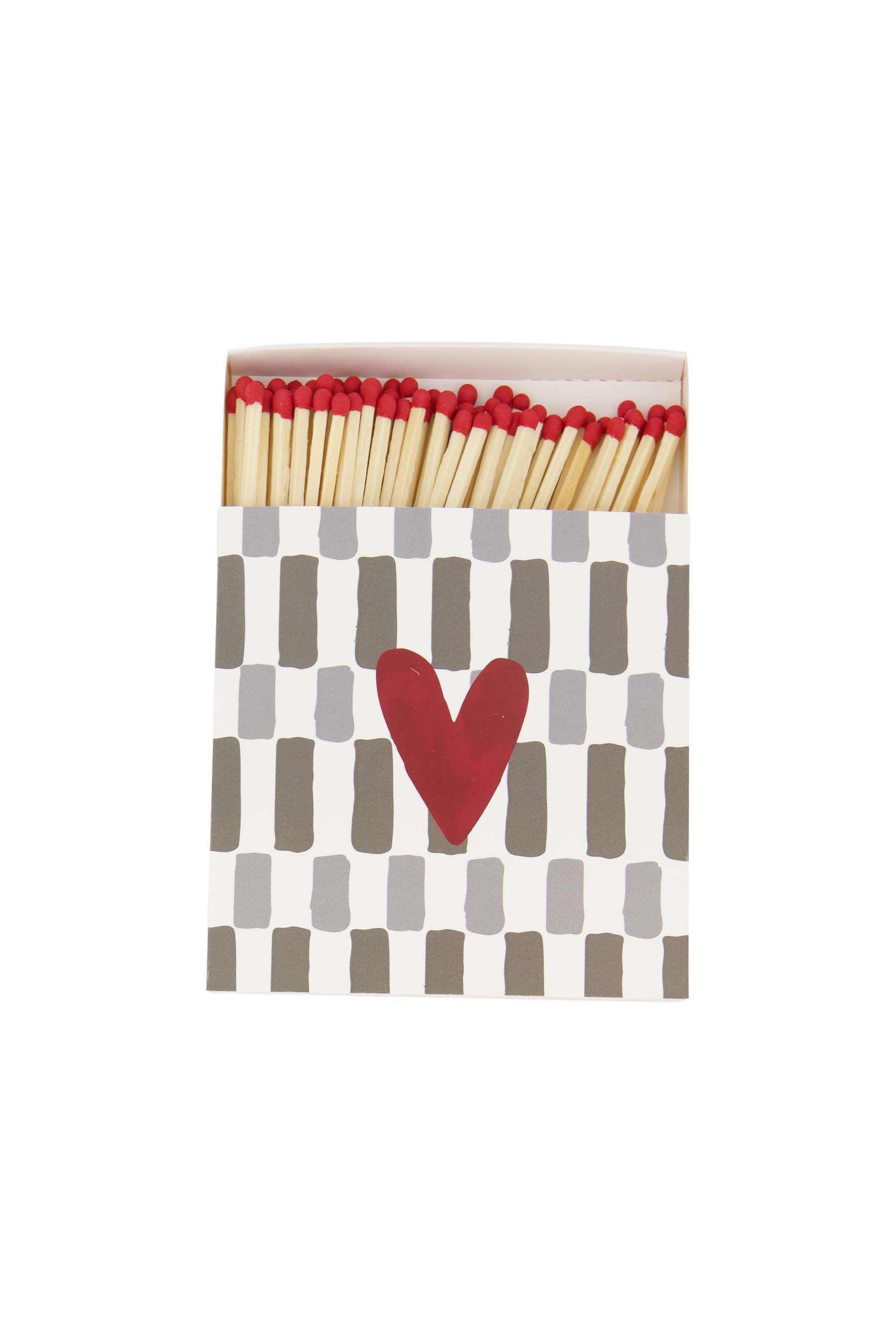 lucifers rood hartje grijs/groen