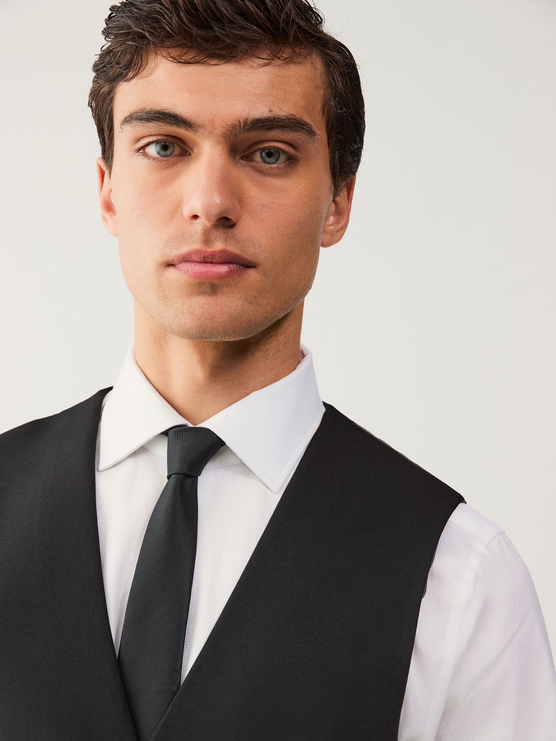 Zwart - Regular fit must-have gilet