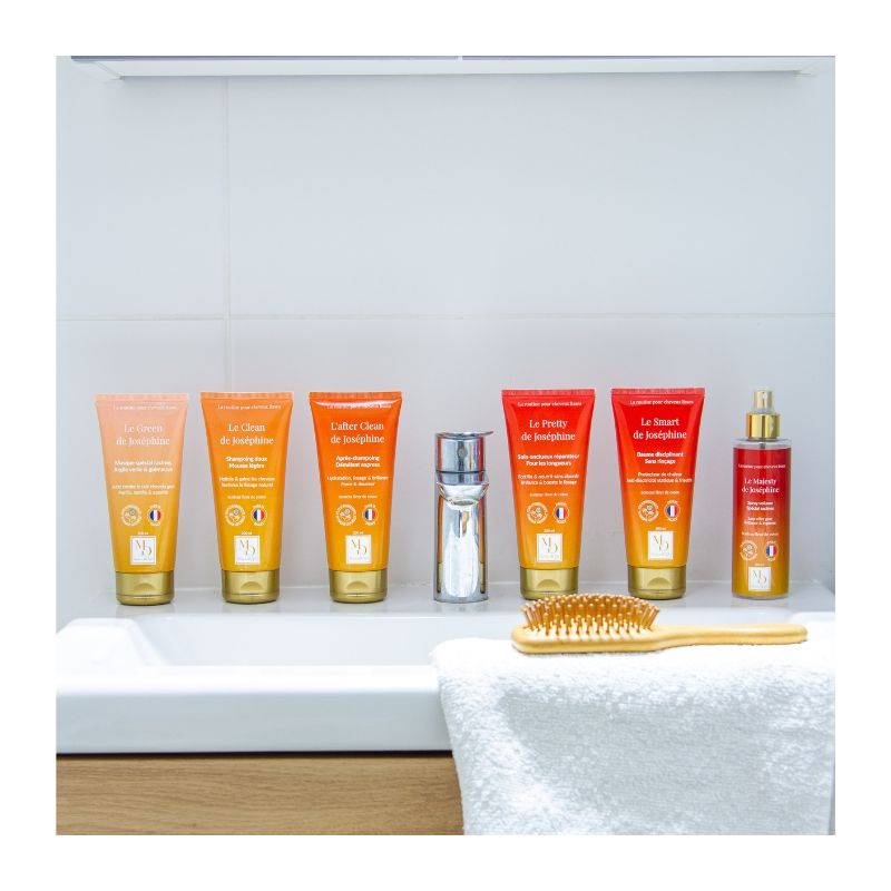 Routine volume cheveux lisses Mademoiselle Gold