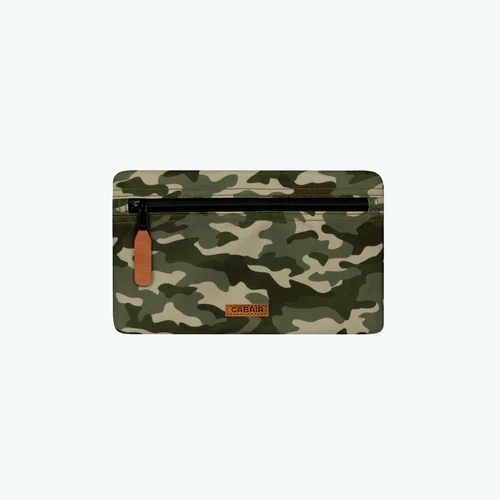 Pochette avant medium Linen Museum vert