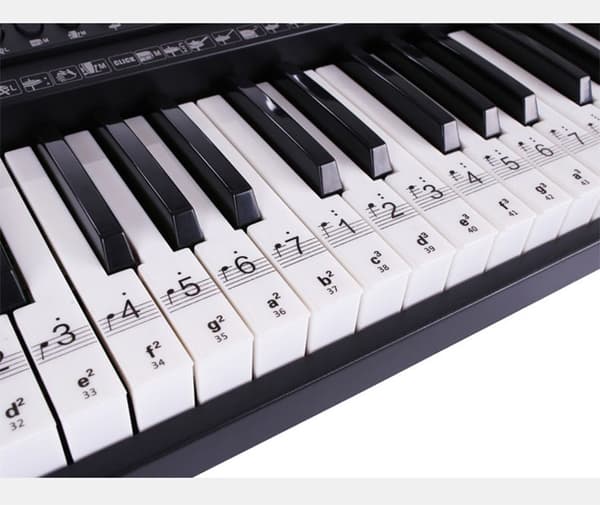 Note-klistremerker for piano-/keyboard-pianotaster
