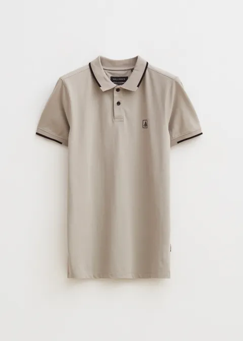 Polo piqué grijs (GRS.STO)