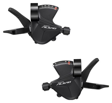 MANETTE DERAILLEUR PAIRE VTT 2x9V PUSH/PULL SL-M3100 Alivio ESLM31002PA.