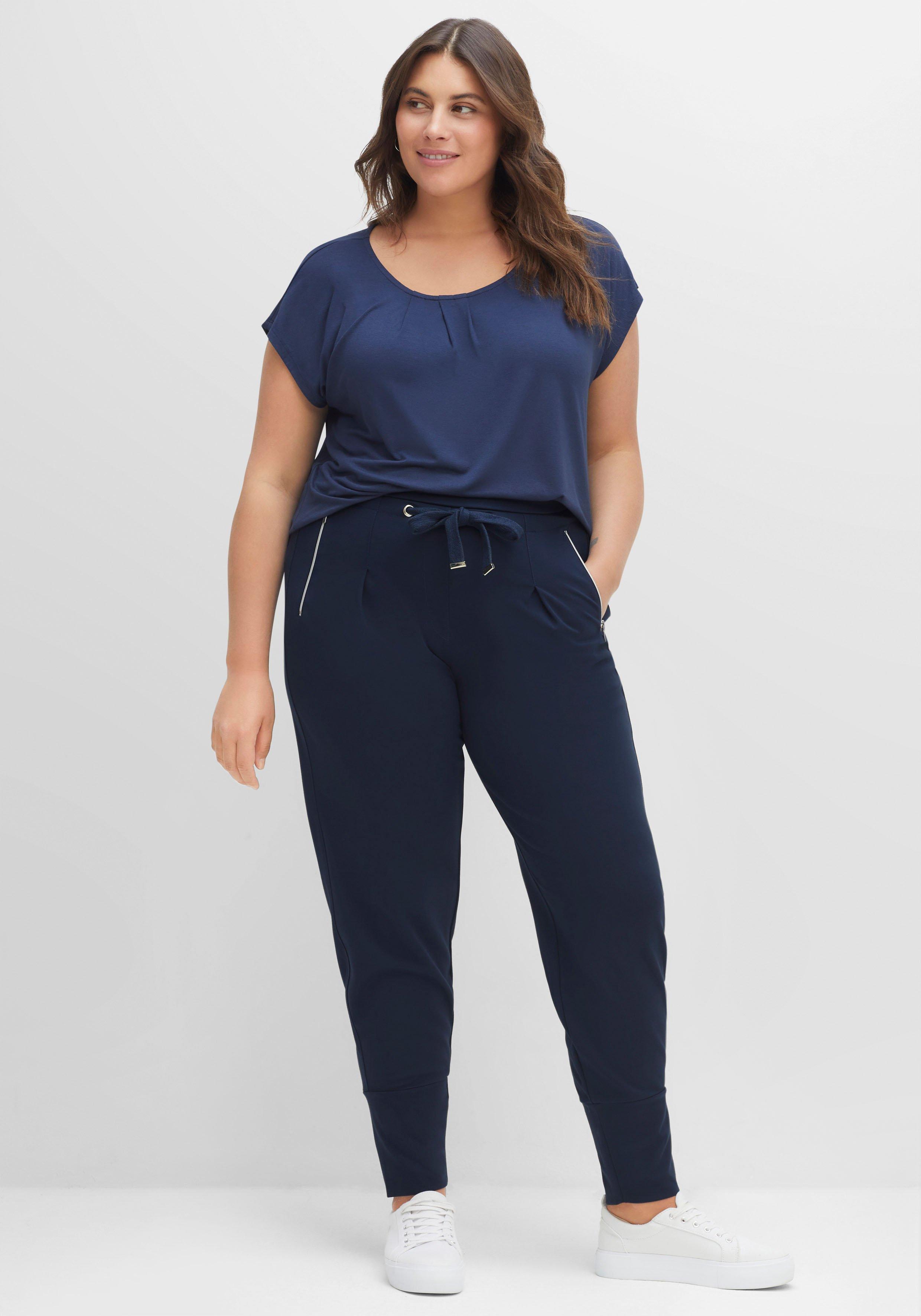 Joggpants mit breitem Saumbündchen