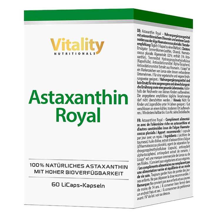Astaxanthin Royal 6 mg hochdosiert vegan Kapseln, 60 St
