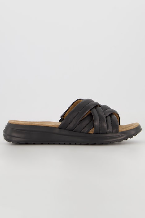 Caprice Leder-Pantoletten, Climotion, Weite H