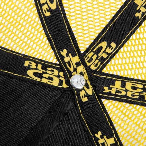 Casquette Black Cat Black And Yellow Trucker Cap