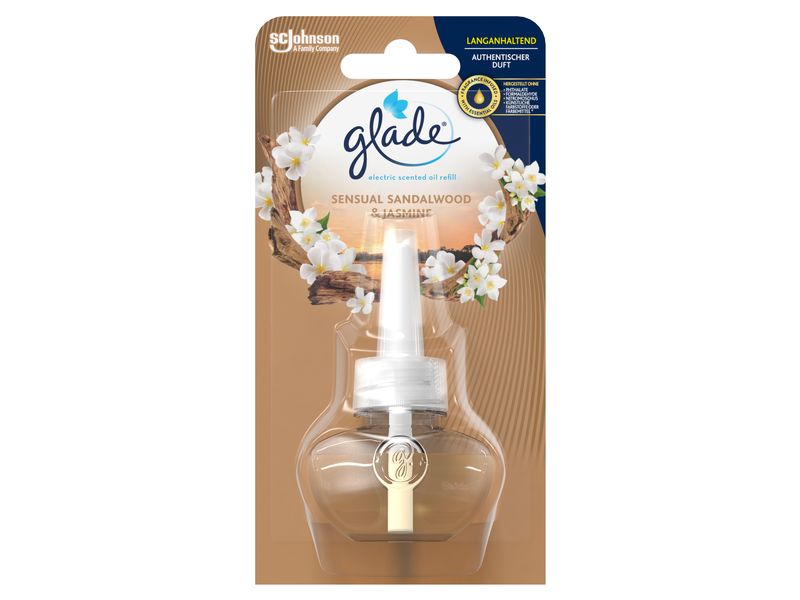 Glade Duftstecker Nachfüller Sensual Sandalwood & Jasmine 2 Nachfüllkartusche für elektrischen Raumduft