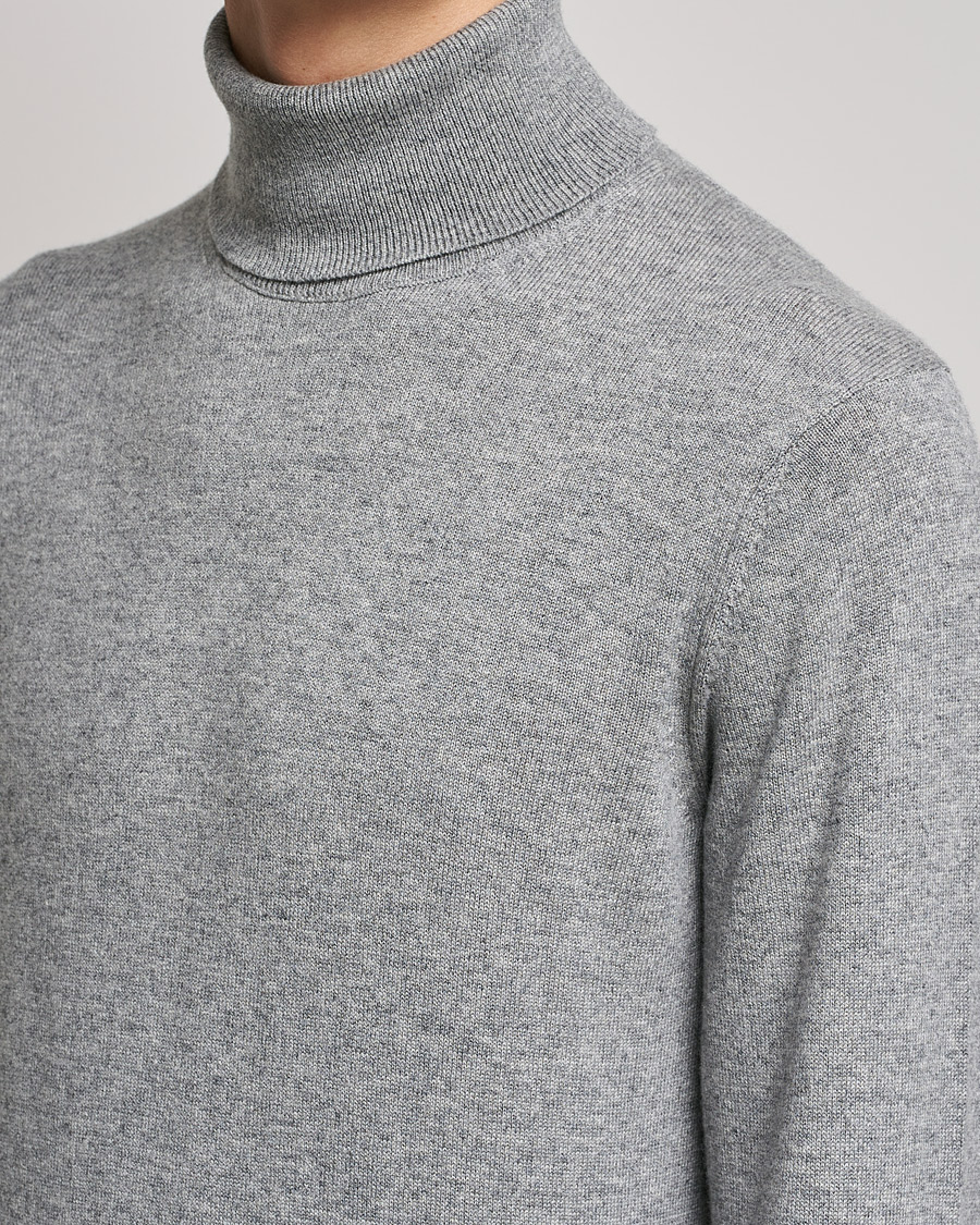 Piacenza Cashmere Cashmere Rollneck Sweater Light Grey